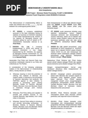 Hanya saja, sebelum membuat surat lamaran kerja . Draft Mou Kerjasama Dengan Asing Pdf