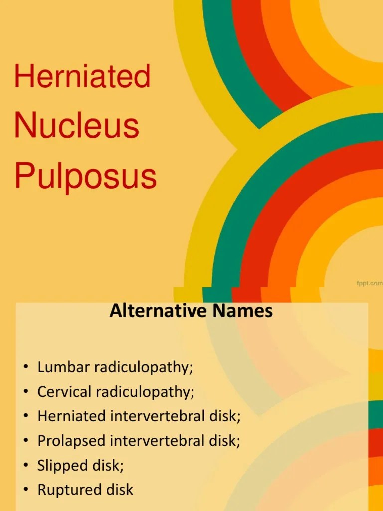 Herniated Nucleus Pulposus | PDF | Electromyography | Vertebral Column