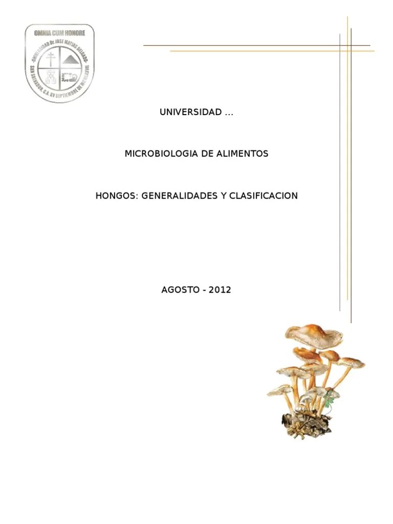 Hongos Clasificacion | PDF | Hongo | Biología Celular)