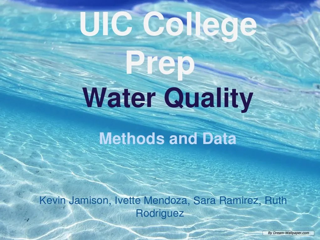 Water Quality Powerpoint | PDF | Water Purification | Liquids