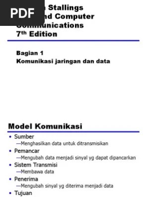 Bagian 1 - Komunikasi Jaringan Dan Data | PDF