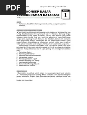 Pemrograman Database PDF | PDF