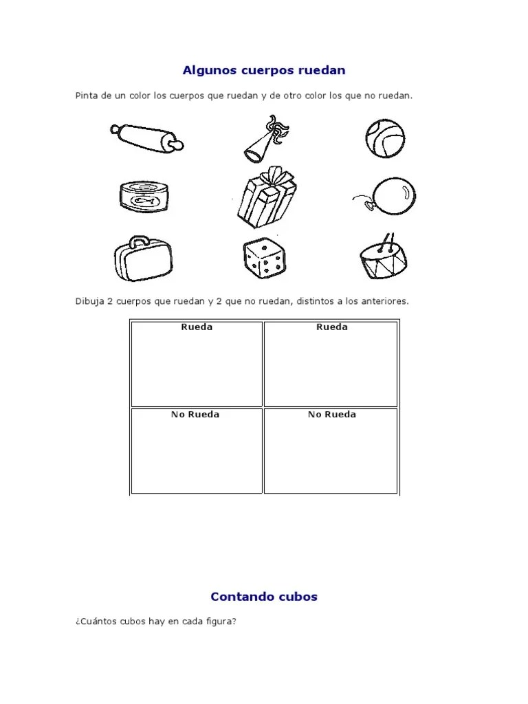 Realiza la actividad hasta terminar con todos los objetos. Algunos Cuerpos Ruedan Pdf Triangulo Geometria Euclidiana