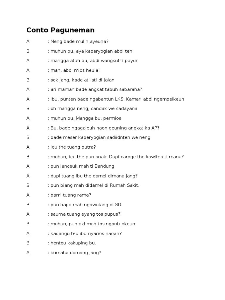 Contoh Paguneman | PDF