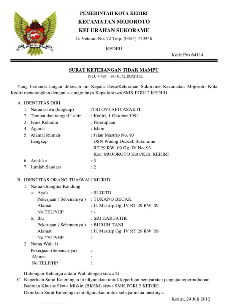 Penyelenggaraan pelayanan aparatur desa yang masih kurang responsivitas . Joywstories Contoh Surat Pernyataan Diri Tidak Mampu Contoh Surat Keterangan Kurang Mampu Apabila Pihak Ii Melalaikan Kewajiban Atau Tidak Mampu Lagi Menyerahkan Atau Tbs Pada Pt