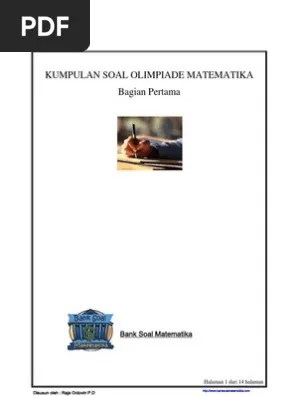 Soal sbmptn 2014 kode 622 |*soal lengkap. Kumpulan Soal Olimpiade Matematika Sma Pdf