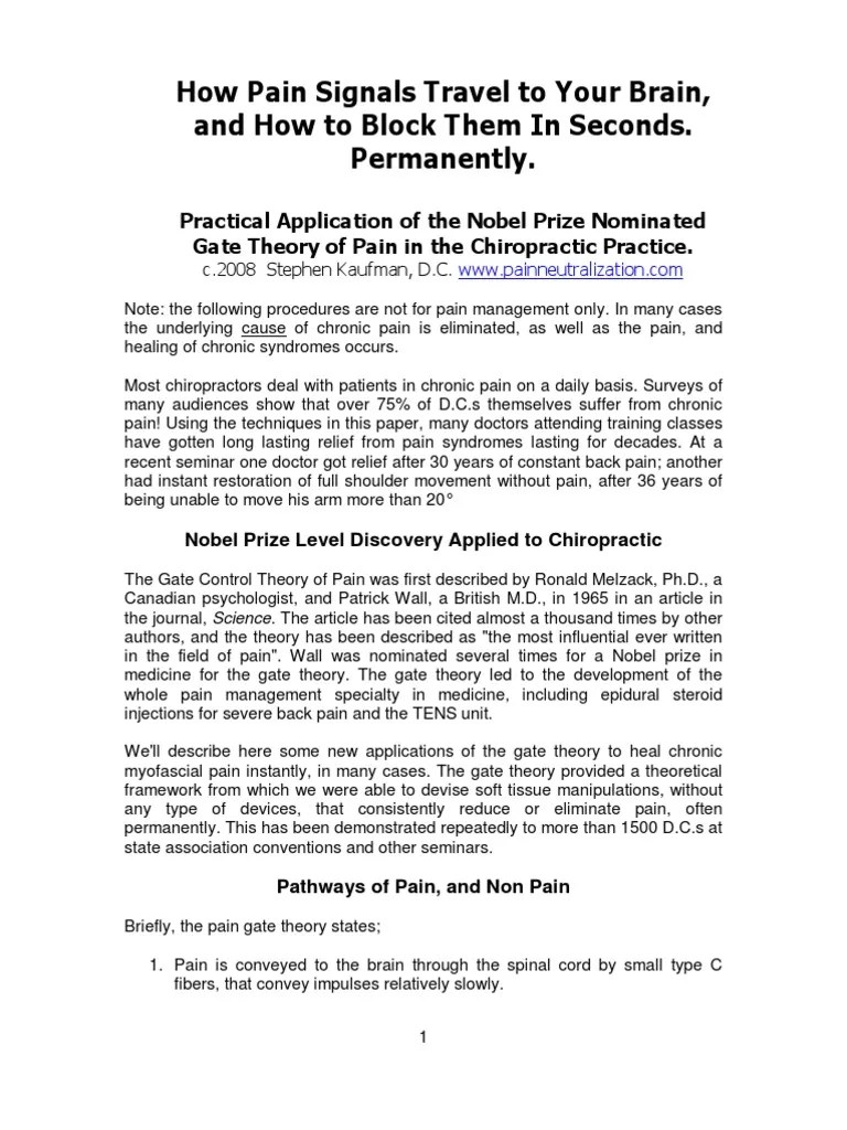 Trigger Point Theory | PDF | Pain | Symptoms And Signs: General