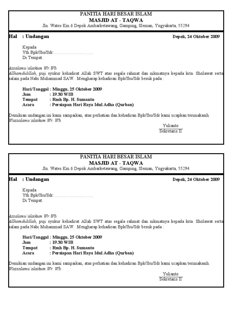 Nah contoh surat penawaran hewan qurban sapi bali . Contoh Kupon Qurban Idul Adha Nusagates