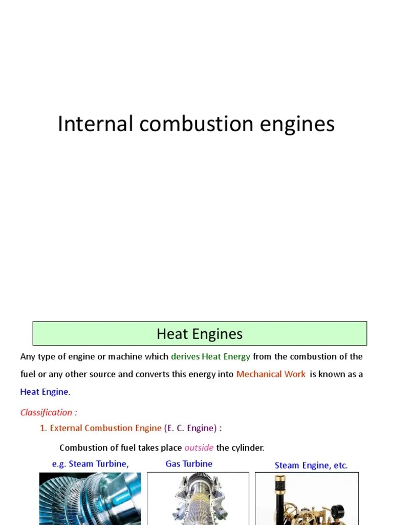 Introduction-Internal Combustion Engines | PDF