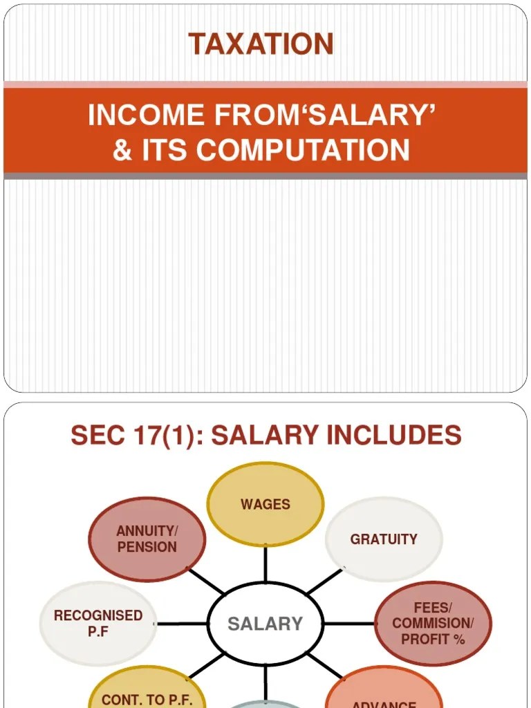 Salary And Its Computation Lec4 Taxation Managment Lecture Notes Docsity - Premium Geometric Wallpaper Gallery - 4K