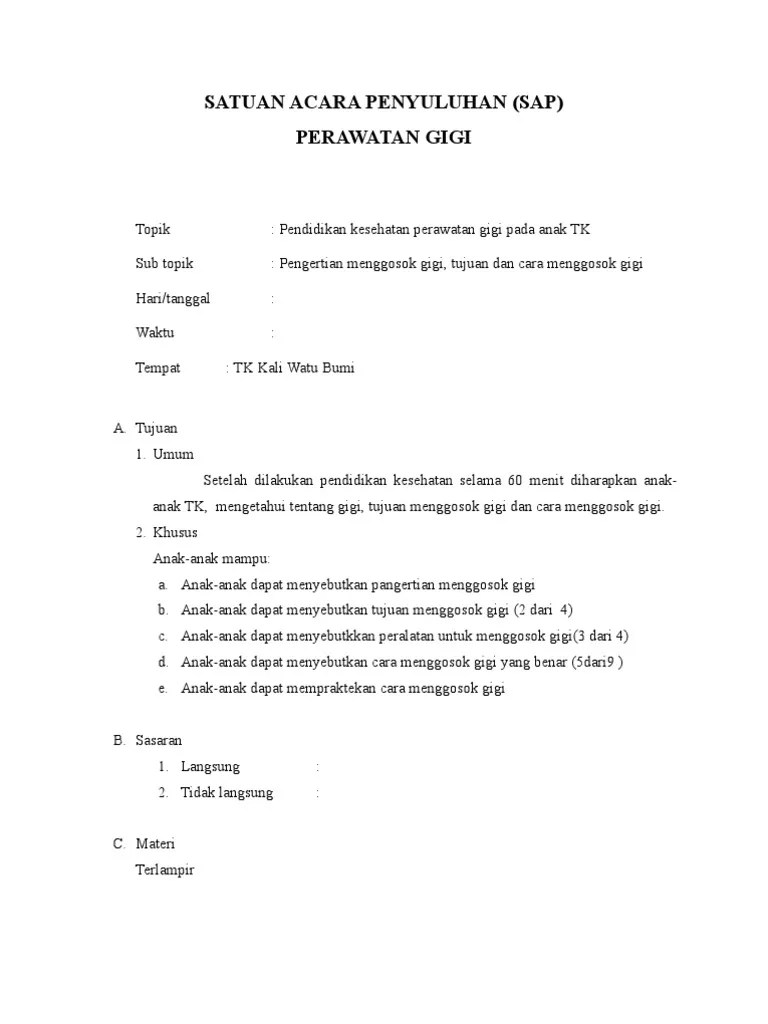 SAP Gosok Gigi Siska | PDF