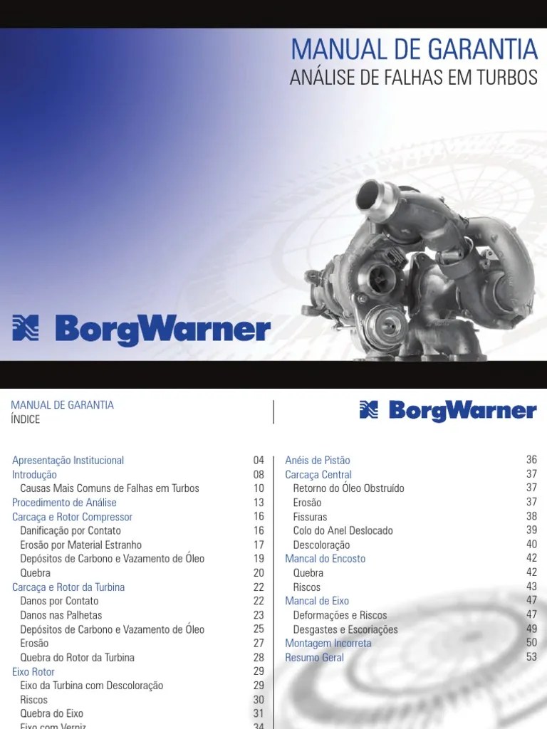 Procedimentos De Análise De Falhas Em Turbocompressores: Identificando Causas Através Da ...