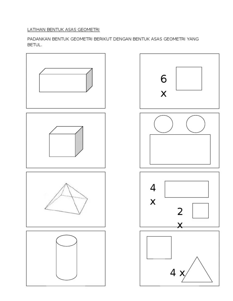 Memiliki sikap adil antar masyarakat. Latihan Bentuk Asas Geometri Abm Unit 12 Pdf