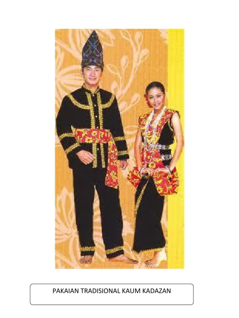 Baju fabrik baldu hitam berhias renda kuning keemasan. Pakaian Tradisional Pdf