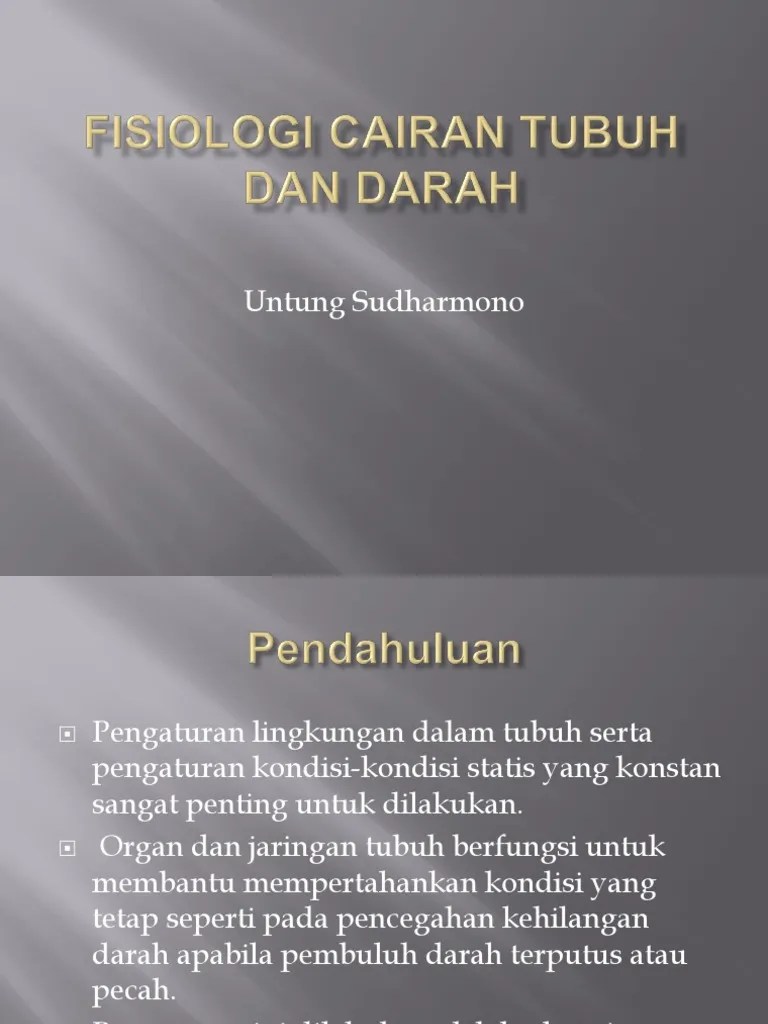 Fisiologi Cairan Tubuh Dan Darah | PDF