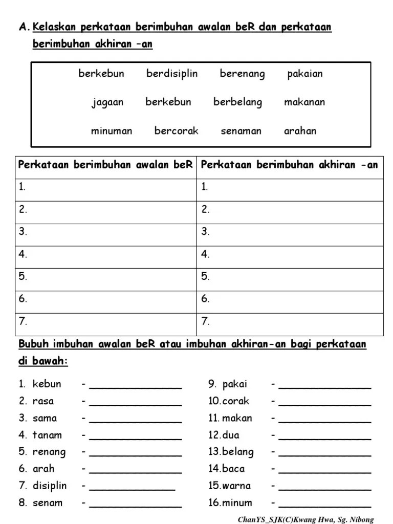 Latihan 9 Imbuhan Perbedaan Me Dan Ber Pdf - Amazing Ultra HD Space Patterns | Free Download