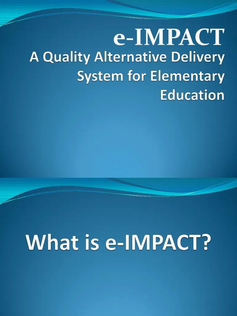 Session 9 - E - Impact | PDF | Teachers | Curriculum