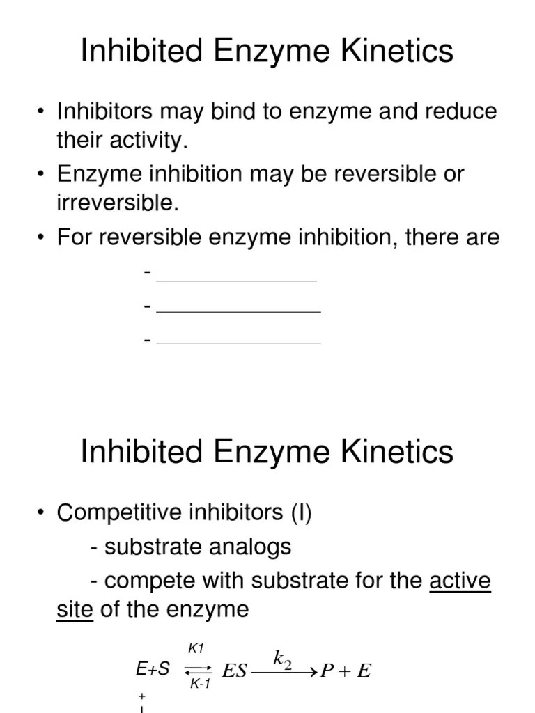 Enzyme Induction Enzyme Inhibition Kinetics Of Elimination Pdf - Space Design Collection - Retina Quality