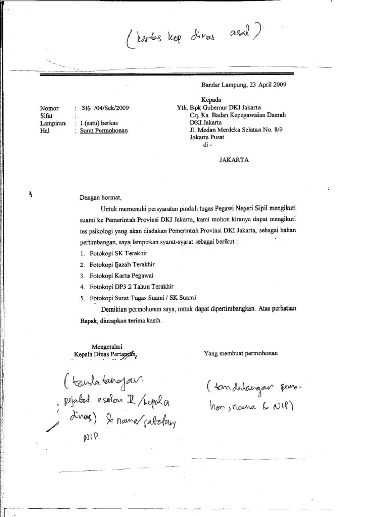 Contoh surat permohonan mutasi kerja contoh surat. Karyawan Contoh Surat Permohonan Mutasi Nusagates