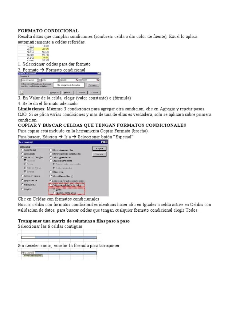 Excel | PDF | Microsoft Excel | Tabla (base De Datos)