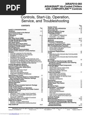 The ccn (carrier comfort network®) point names are also. Aquasnap Air Cooled Chillers With Comfortlink Controls 30rap010060 Pdf Heat Exchanger Menu Computing