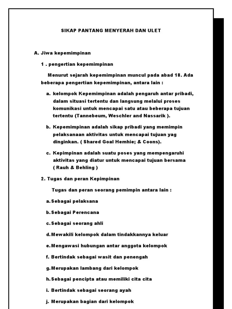 Contoh Sikap Pantang Menyerah Dan Ulet – Kami