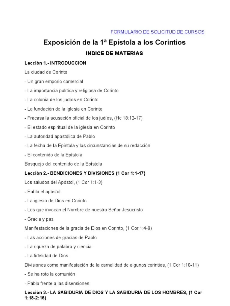 Bosquejos De 1 Corintios | PDF | La Resurrección De Jesús | Pablo El Apóstol