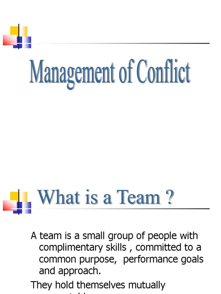 Conflict Management | PDF