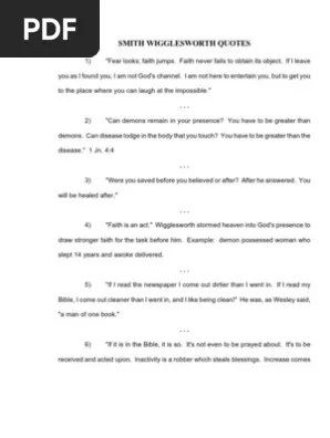 I have also included some of wigglesworth's quotes and other quotes in pdf's. Smith Wigglesworth Quotes Pdf Baptism Holy Spirit