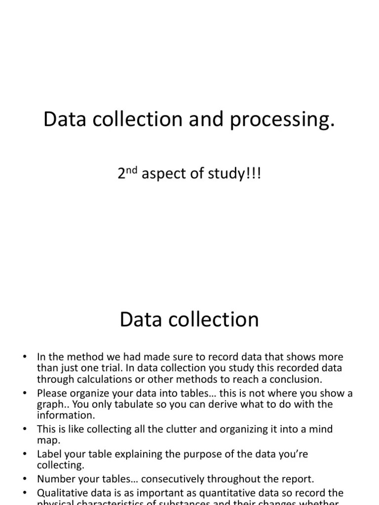 Data Collection And Presentation | PDF | Experiment | Uncertainty