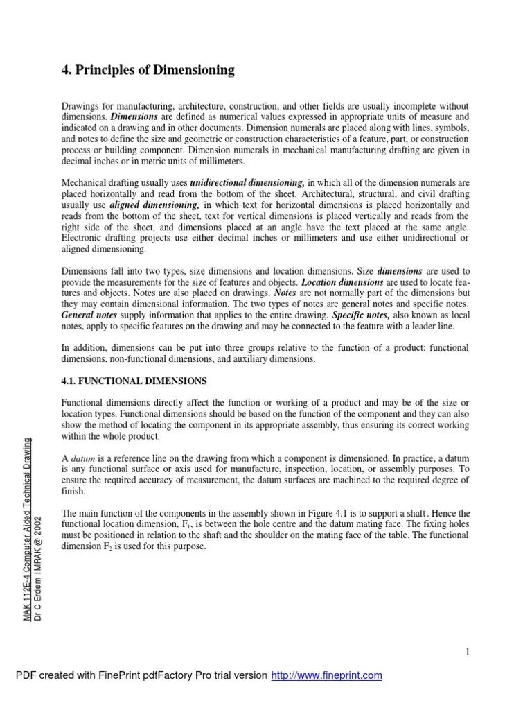 Computer Aided Technical Drawing | PDF | Engineering Tolerance | Technical Drawing