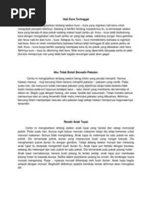 Sinopsis pendek buku cerita bahasa melayu. Program Nilam Sinopsis Pdf