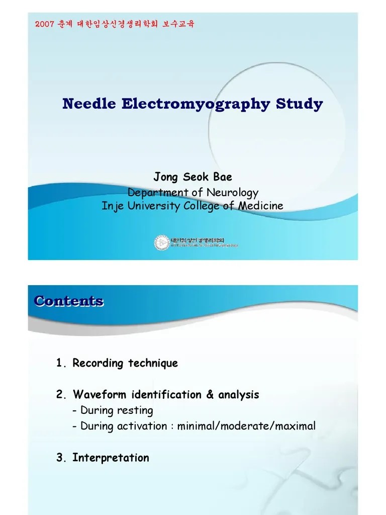 Needle EMG 2 | Electromyography | Action Potential