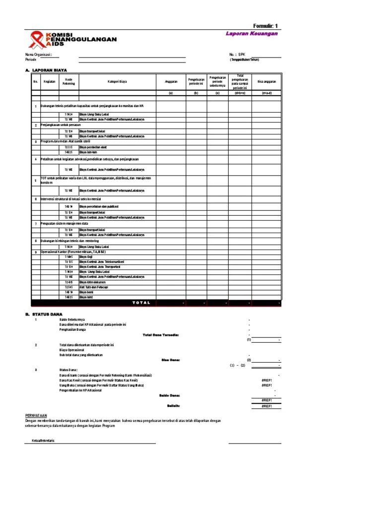 Apabila anda belum memiliki tim keuangan dan, anda dapat outsource proses ini dengan berlangganan paket jasa pembuatan laporan keuangan dan jasa pembuatan . Form Kosong Laporan Keuangan Pdf