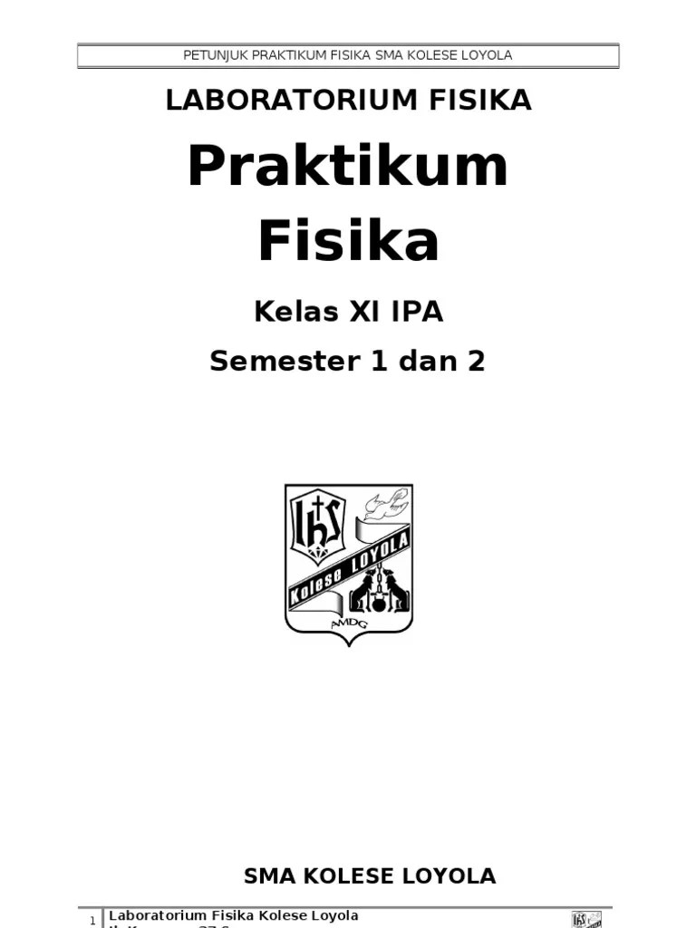 Silabus Fisika Kelas Xi Semester 2 Latihan un fisika 2010.