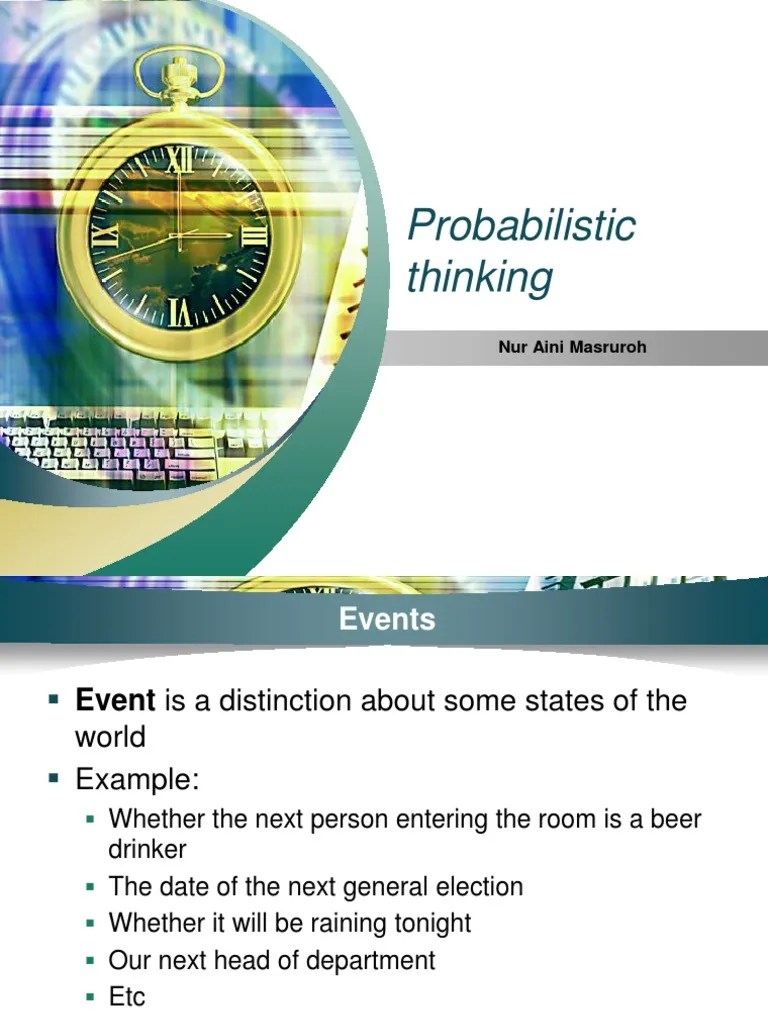Probabilistic Thinking | Bayesian Probability | Probability