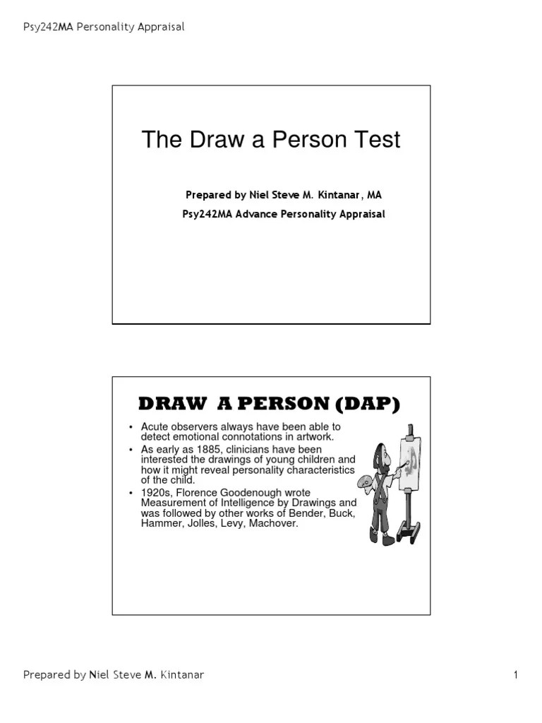 Draw Me A Person Psychological Test | PDF | Foot | Hypothesis