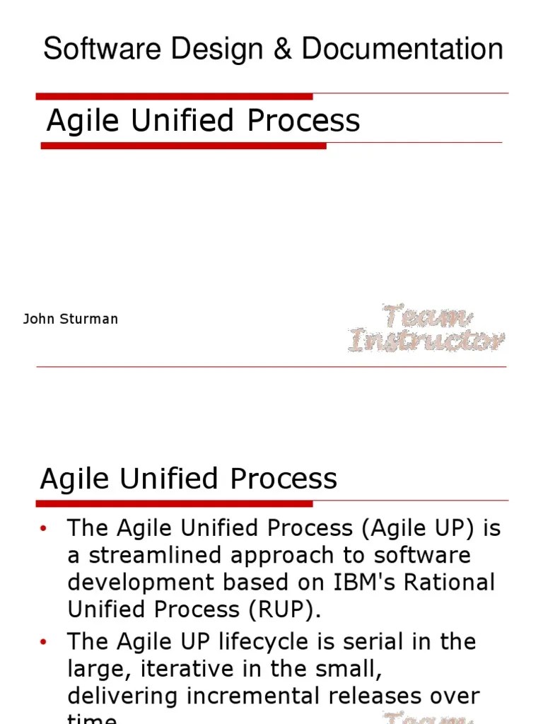 Agile Unified Process System Development Technique | PDF | Technology ...