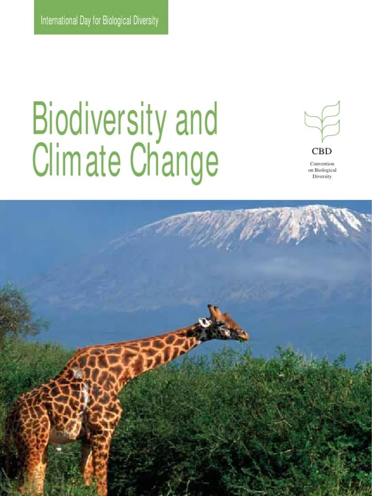 Biodiversity And Climate Change | PDF | Biodiversity | Agriculture