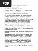 Sang raja segera pergi (jengkar) kembali ke dalam kedaton yang sudah rusak. Atur Panampi Pasrah Calon Pinanganten Kakung Pdf