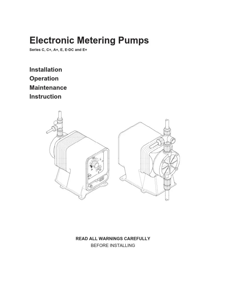 Pumps are devices used to move liquids like water and fuel. Pulsatron Installation And Operating Manual A C C E E Dc E And Hv Pdf Relay Switch