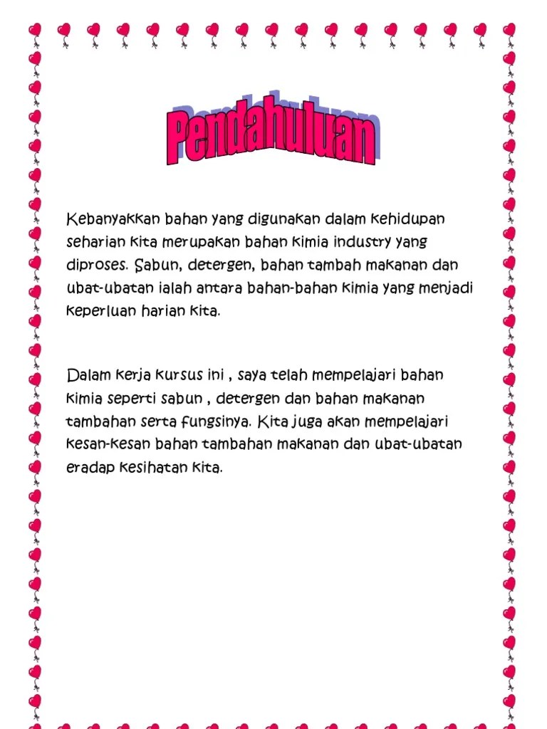 Jadual pelaksanaan kerja 5 6 3. Folio Kimia 2013 Pdf