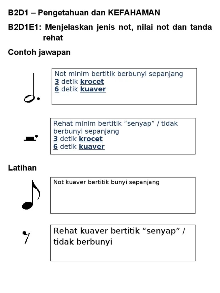 Not balok dan tanda istirahat : Band 2 Explanation Of Evidence 1 7 As Discussed In Class Form 1 Pdf