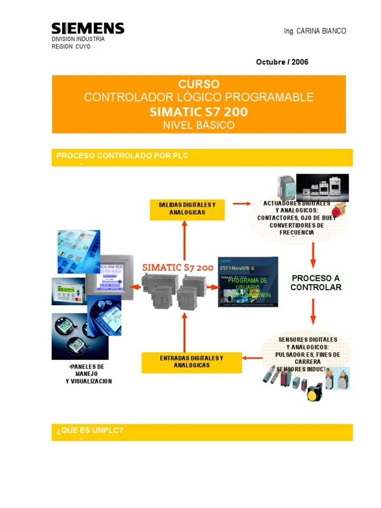 Curso De PLC Siemens - Pdf1 | PDF | Poco | Controlador Lógico Programable