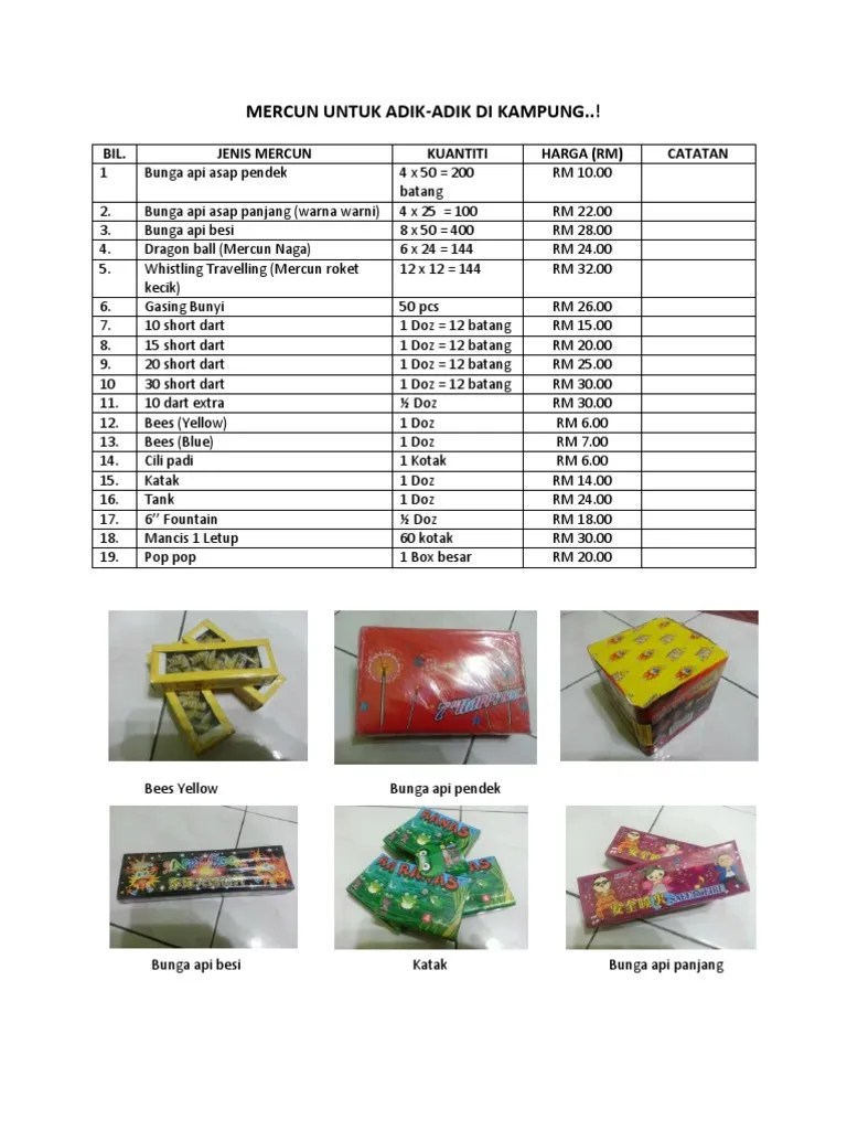 Buy mercun bola besar thai 100pcs in kuala lumpur,malaysia. Mercun Pdf