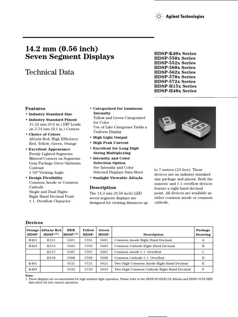 Seven Segment Display Interfacing | PDF | Anode | Light Emitting Diode