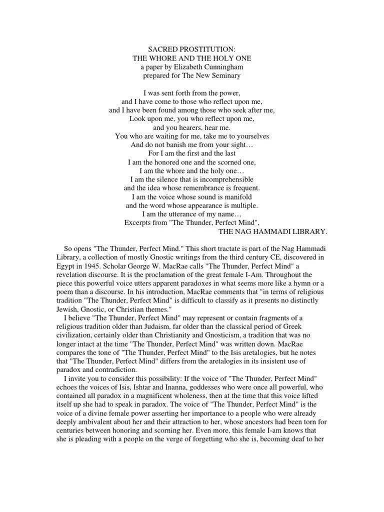 Sacred Prostitution Smaller | PDF | Mary Magdalene | Prostitution