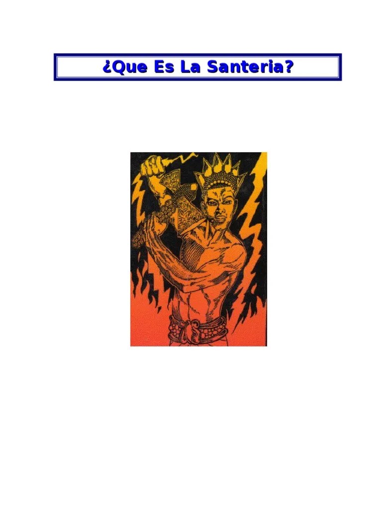 Que Es La Santeria Pdf