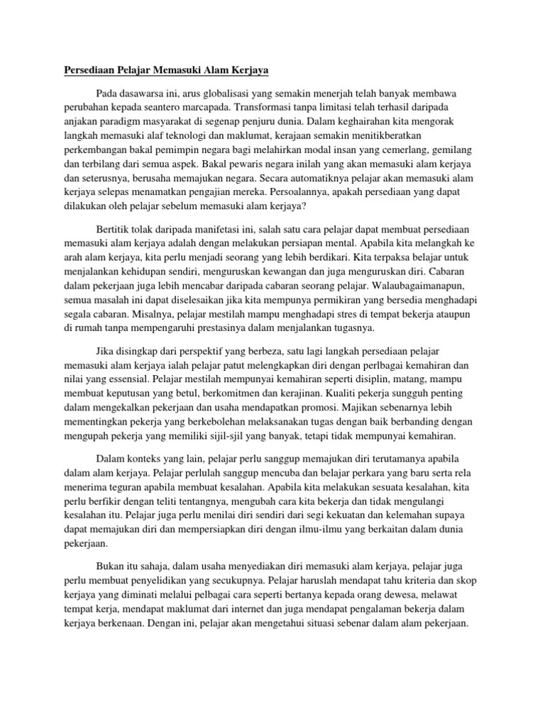 Oumh1103 ciri ciri graduan yang dikehendaki oleh majikan. Persediaan Pelajar Memasuki Alam Kerjaya Pdf