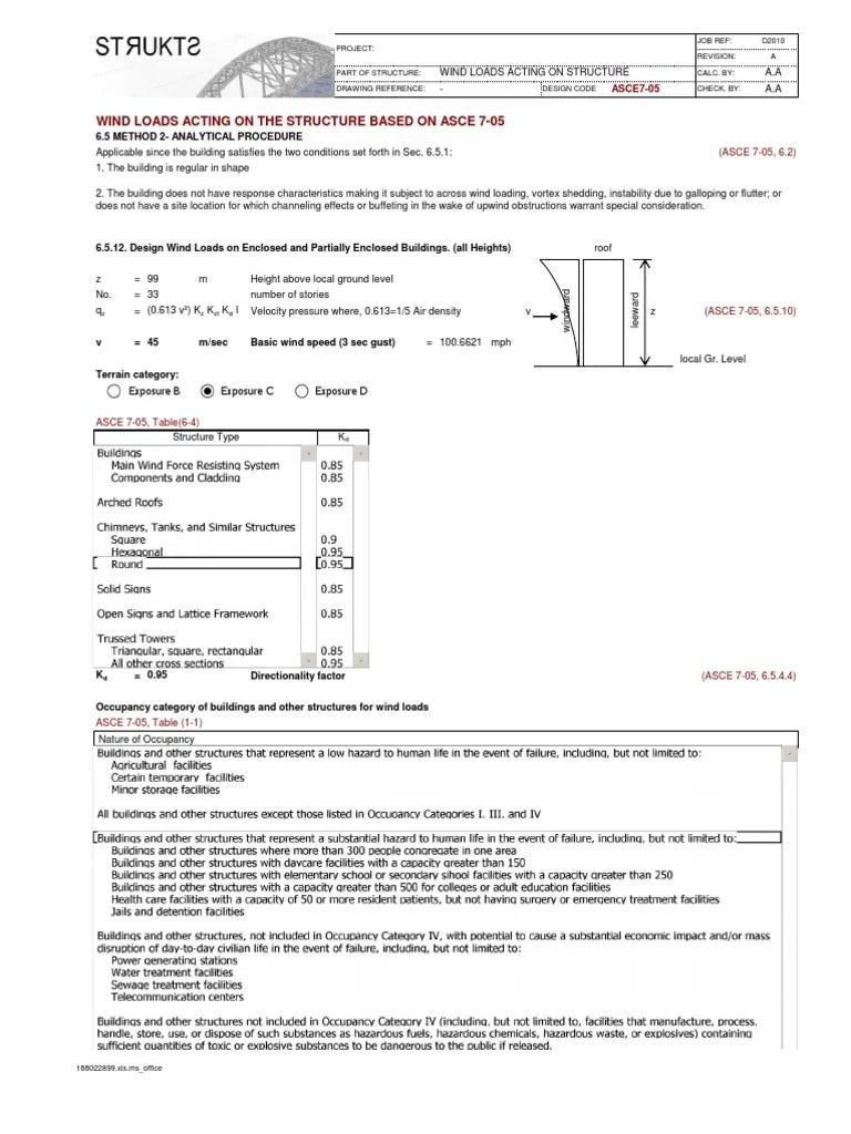 ASCE7-05 Wind | Download Free PDF | Windward And Leeward | Wound